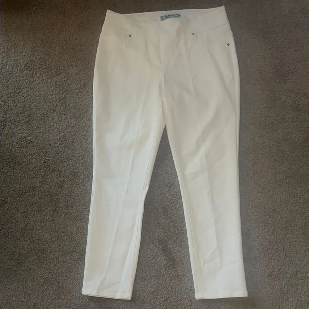 Peck & Peck Petite White Pants!